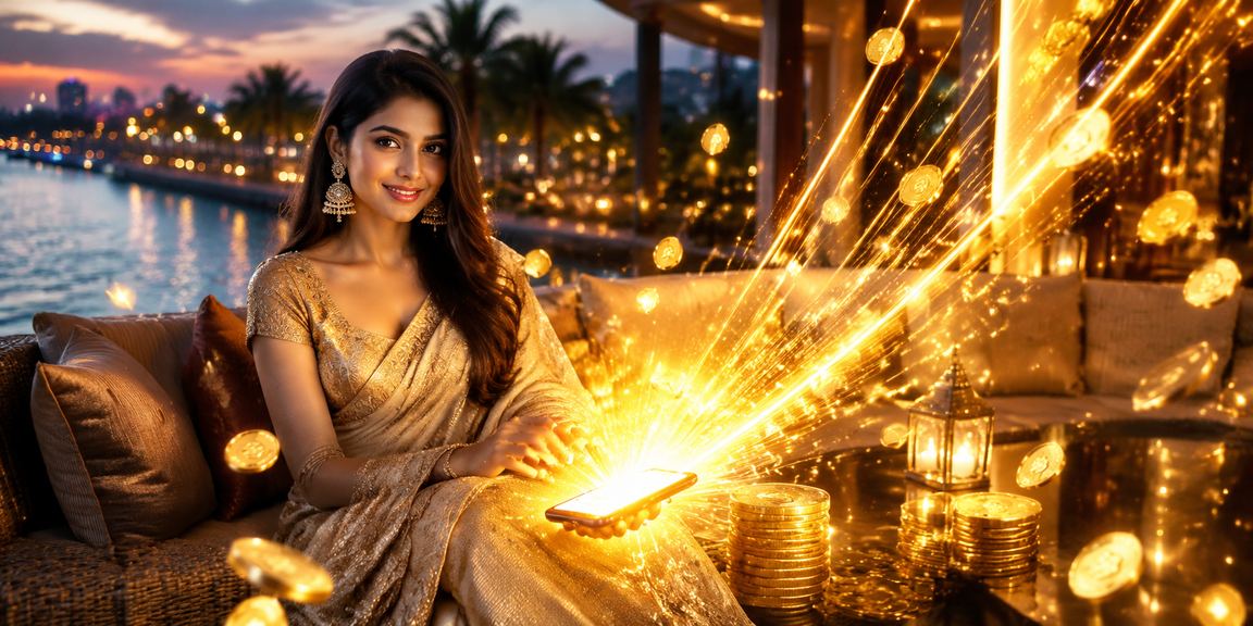 সেইন্ট মার্টিন সৈকত প্রেক্ষাপটে লটারি গেম পরিবেশ